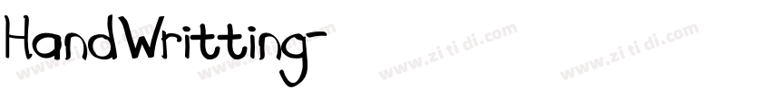HandWritting字体转换