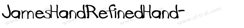 JamesHandRefinedHand字体转换