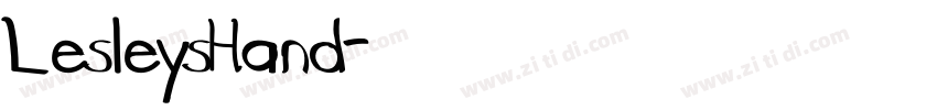 LesleysHand字体转换