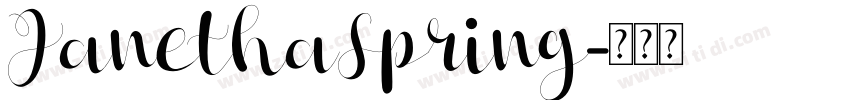 JanethaSpring字体转换