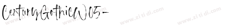CenturyGothicW05字体转换