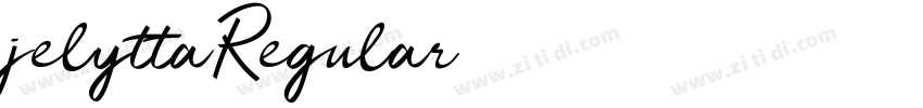 jelyttaRegular字体转换