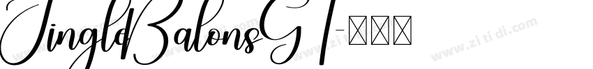 JingleBalonsGT字体转换