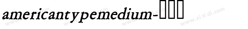 americantypemedium字体转换