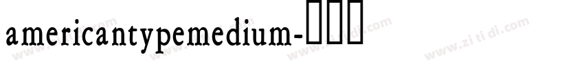 americantypemedium字体转换