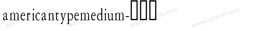 americantypemedium字体转换