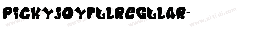 PickyJoyfulRegular字体转换
