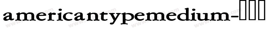 americantypemedium字体转换
