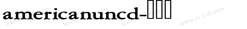 americanuncd字体转换