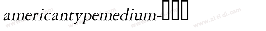 americantypemedium字体转换