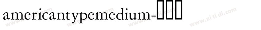 americantypemedium字体转换