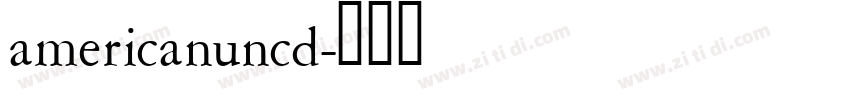 americanuncd字体转换