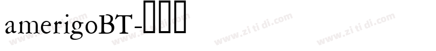 amerigoBT字体转换