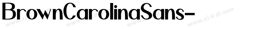 BrownCarolinaSans字体转换