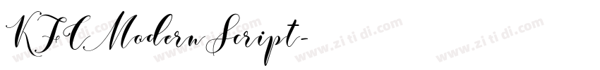 KFCModernScript字体转换