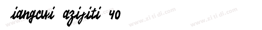 XiangcuiDazijitiW40字体转换