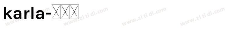 karla字体转换