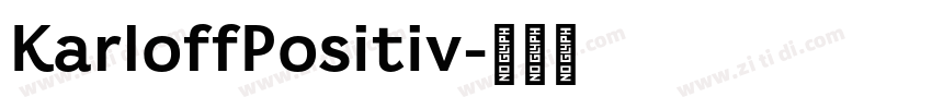 KarloffPositiv字体转换