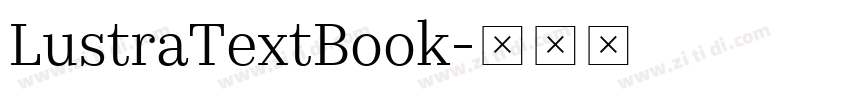 LustraTextBook字体转换