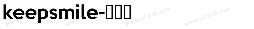 keepsmile字体转换