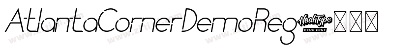 AtlantaCornerDemoReg字体转换