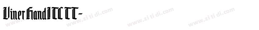VinerHandITCTT字体转换