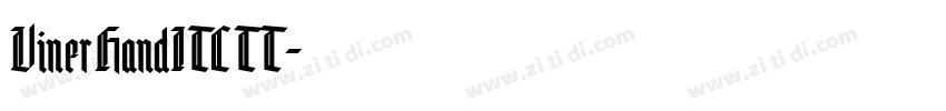 VinerHandITCTT字体转换