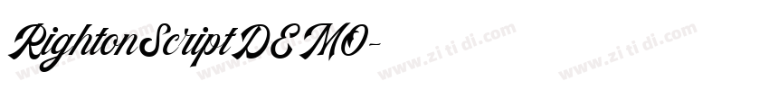 RightonScriptDEMO字体转换