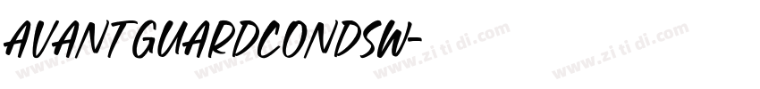 AvantGuardCondSW字体转换
