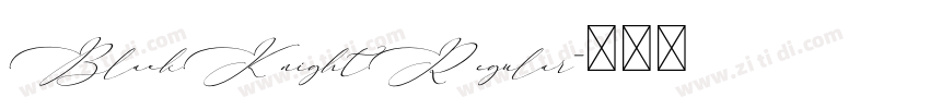 BlackKnightRegular字体转换