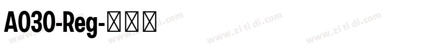 A030-Reg字体转换