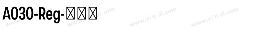 A030-Reg字体转换