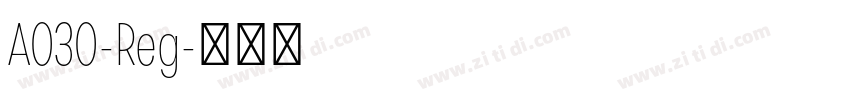 A030-Reg字体转换