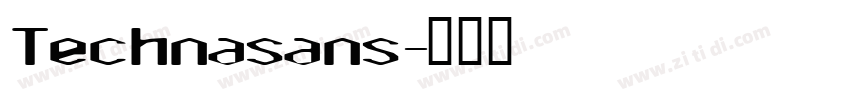 Technasans字体转换