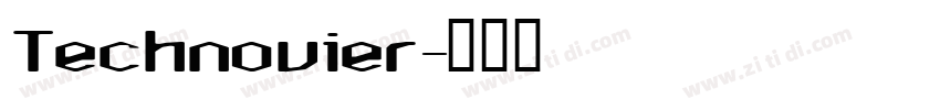 Technovier字体转换