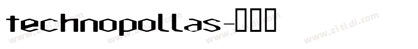 technopollas字体转换