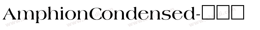 AmphionCondensed字体转换