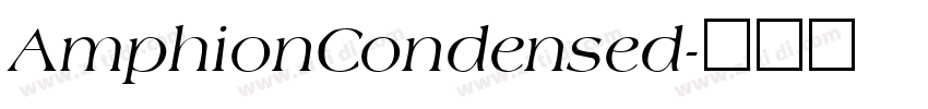 AmphionCondensed字体转换