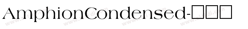 AmphionCondensed字体转换
