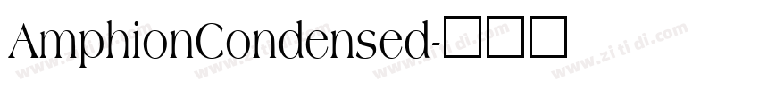 AmphionCondensed字体转换