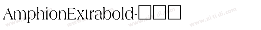AmphionExtrabold字体转换