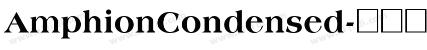 AmphionCondensed字体转换