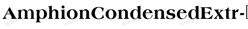 AmphionCondensedExtr字体转换
