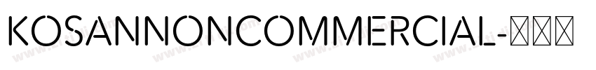 KosanNonCommercial字体转换
