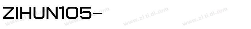 ZIHUN105字体转换
