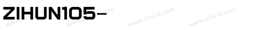 ZIHUN105字体转换
