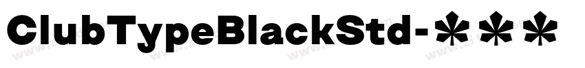 ClubTypeBlackStd字体转换