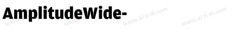 AmplitudeWide字体转换