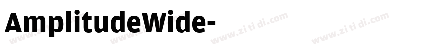 AmplitudeWide字体转换