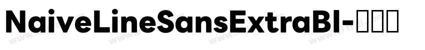 NaiveLineSansExtraBl字体转换